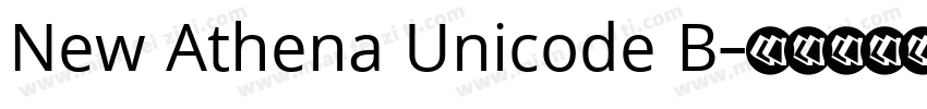 New Athena Unicode B字体转换